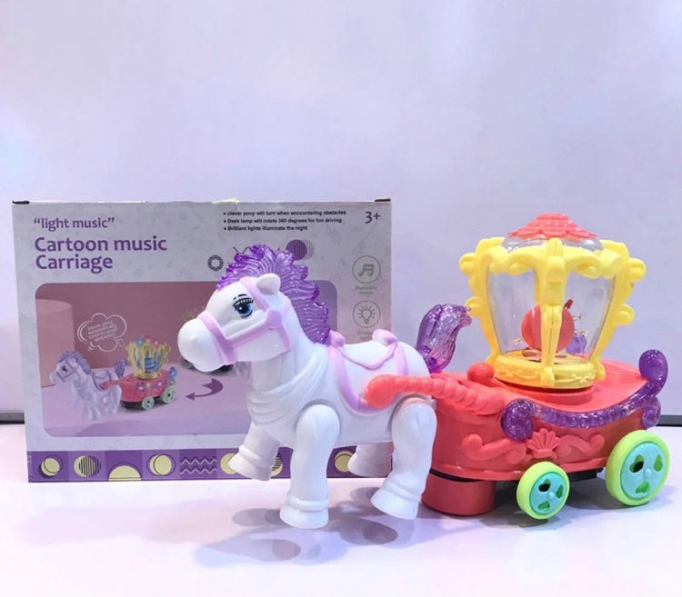 Kids Horse Carriage Music Toy, Battery Operated Kid Toy, Cartoon Light Music Playing Toy Kids Horse Carriage Music Toy, Battery Operated Kid Toy, Cartoon Light Music Playing Toy